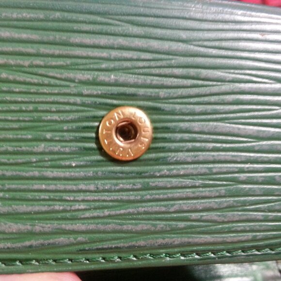 Vintage LV Louis Vuitton Epi Leather Green Key Holder Case Unisex Men's women's - Picture 11 of 12